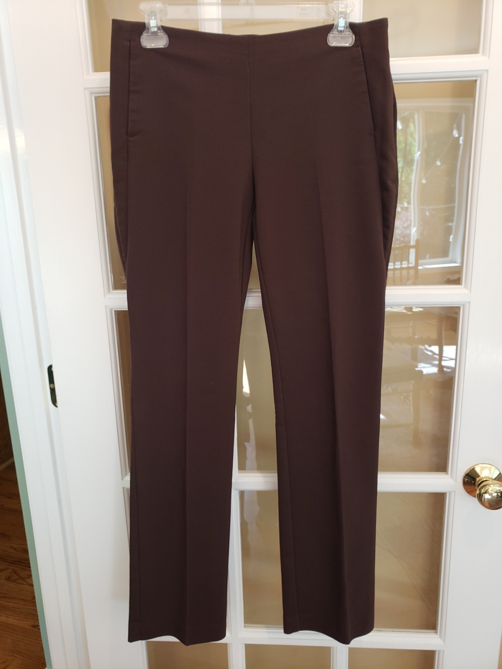 Chico's Dark Brown Slim Straight Trousers Size: XS/like 2 (Chico's 00)